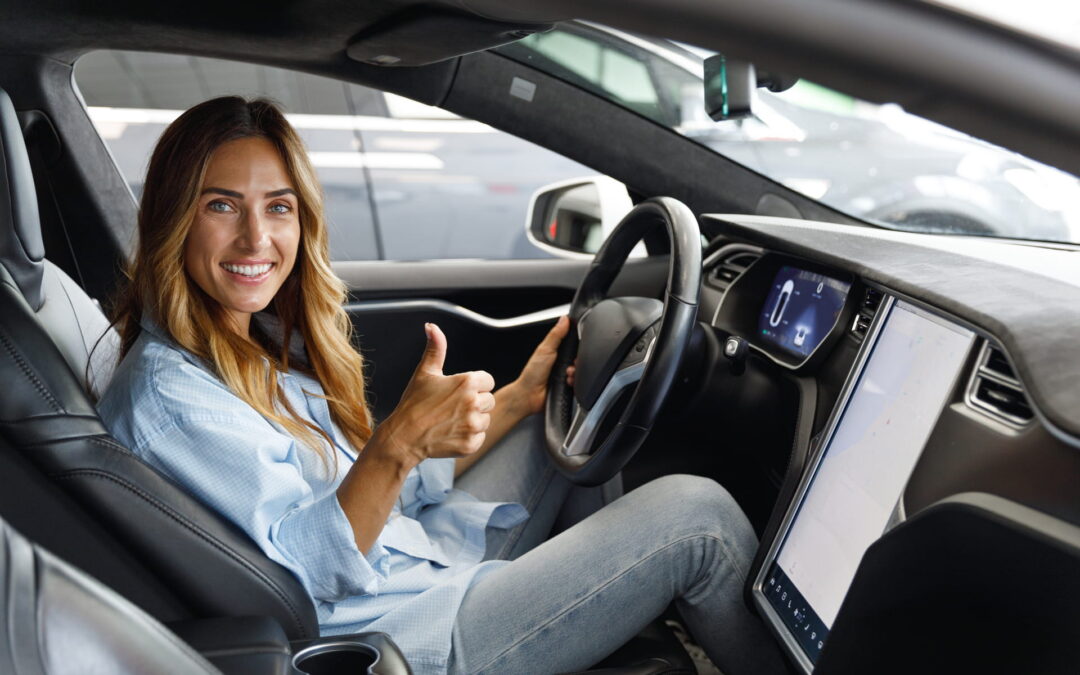 Woman driving